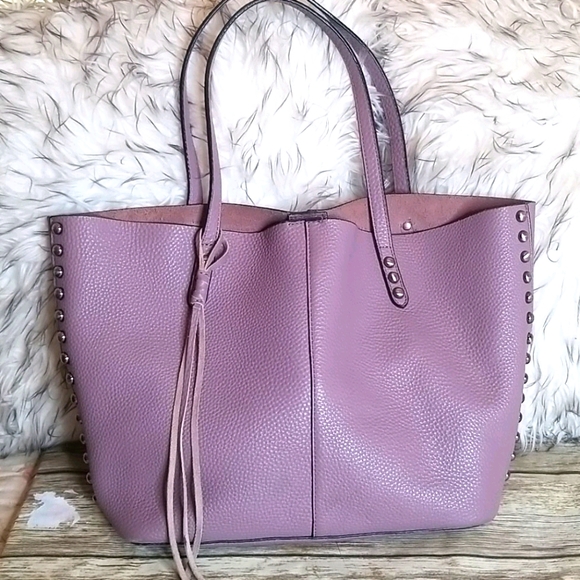 Rebecca Minkoff Handbags - Rebecca Minkoff Lavender Leather Tote w/Pouchette